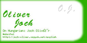 oliver joch business card